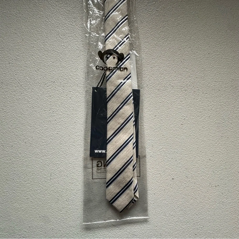 APPAMAN  Tie, Papyrus Stripe kids s/m